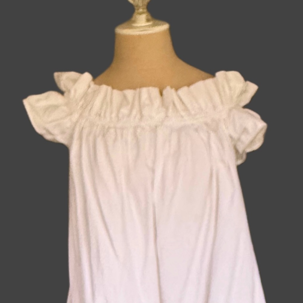 Free People White Strapless Dress